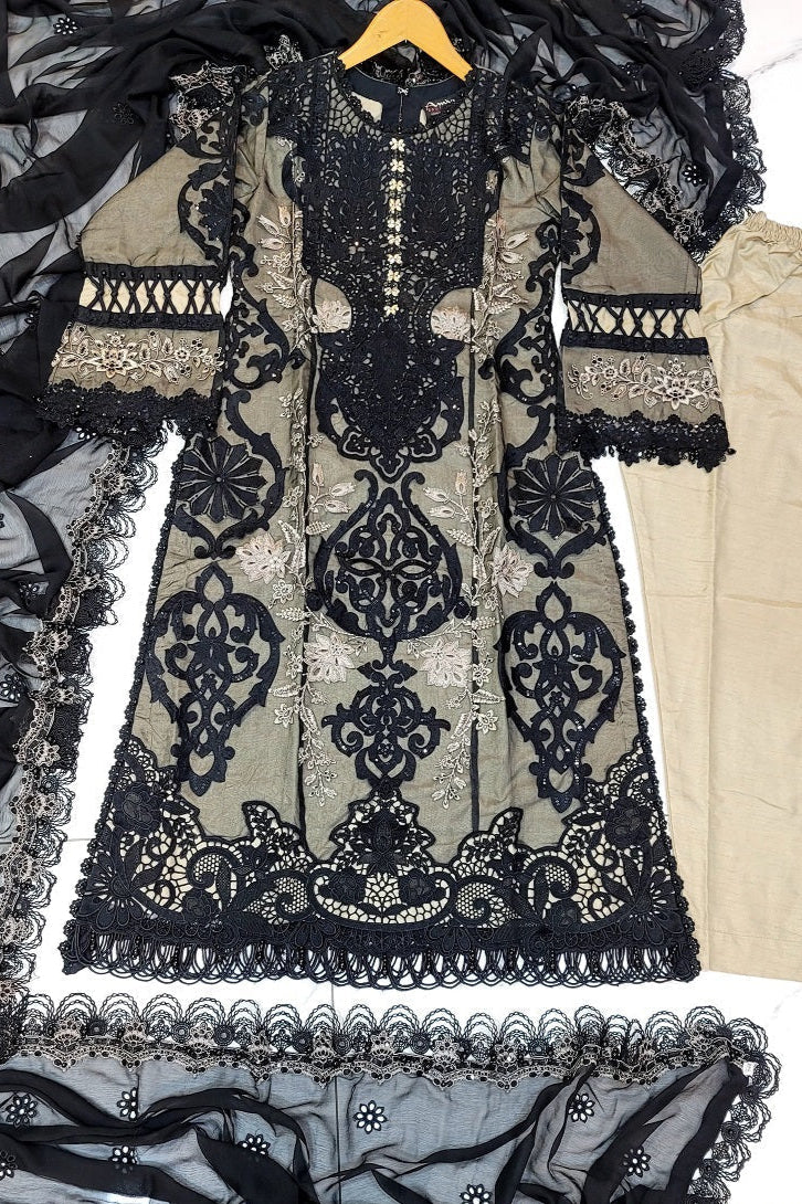 Women Eid Embroidered 3 Piece