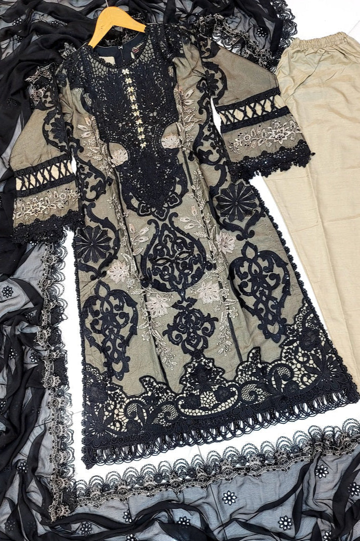 Women Eid Embroidered 3 Piece
