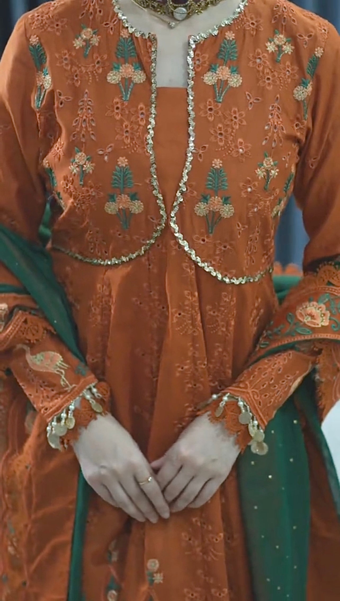 Dhanak 3 Piece Rust Orange