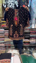 Dhanak Black Embroidered 3 Piece