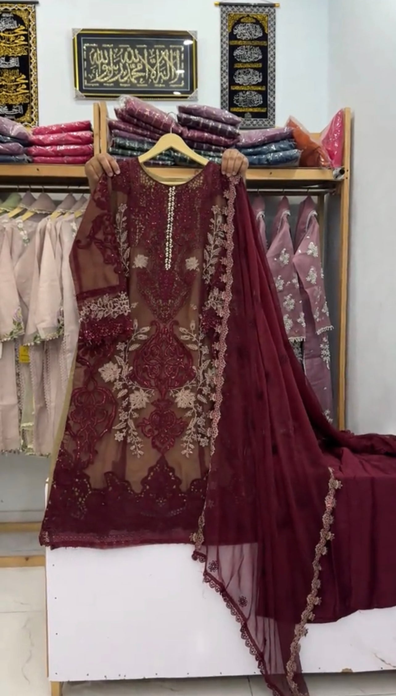 Maria B Embroidered 3 Piece