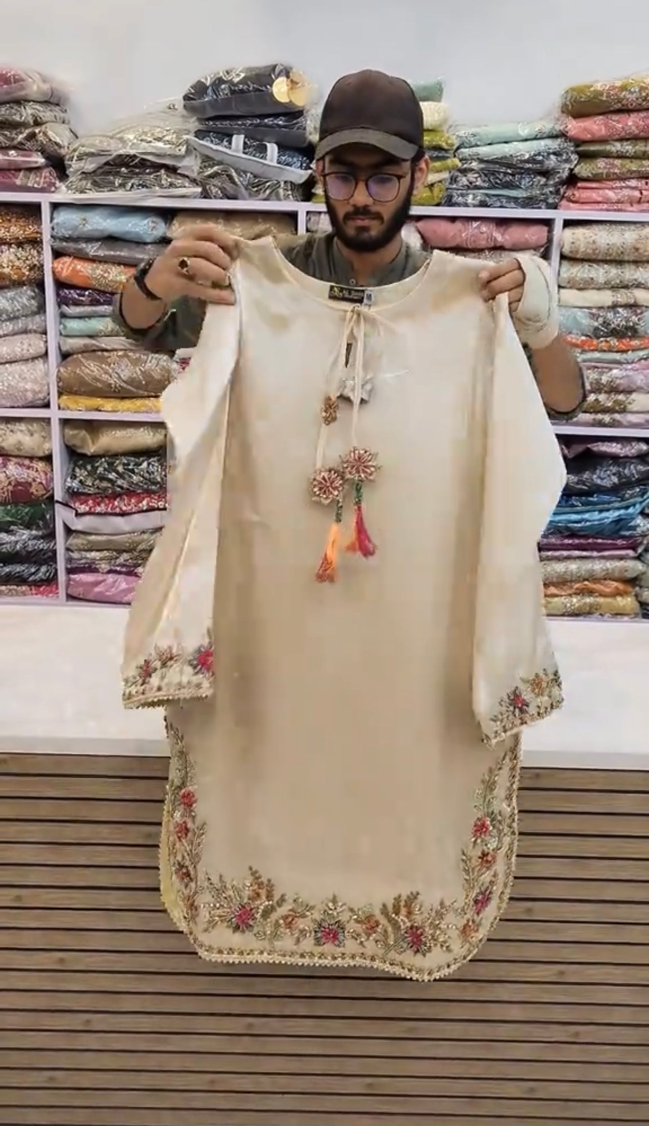 Handmade Embroidered Stitched 3 Piece