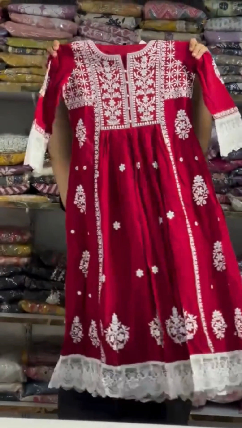 Anarkali Embroidered 3 Piece