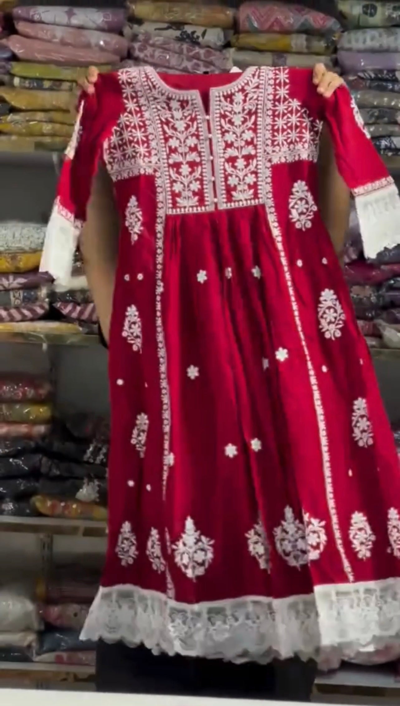 Anarkali Embroidered 3 Piece