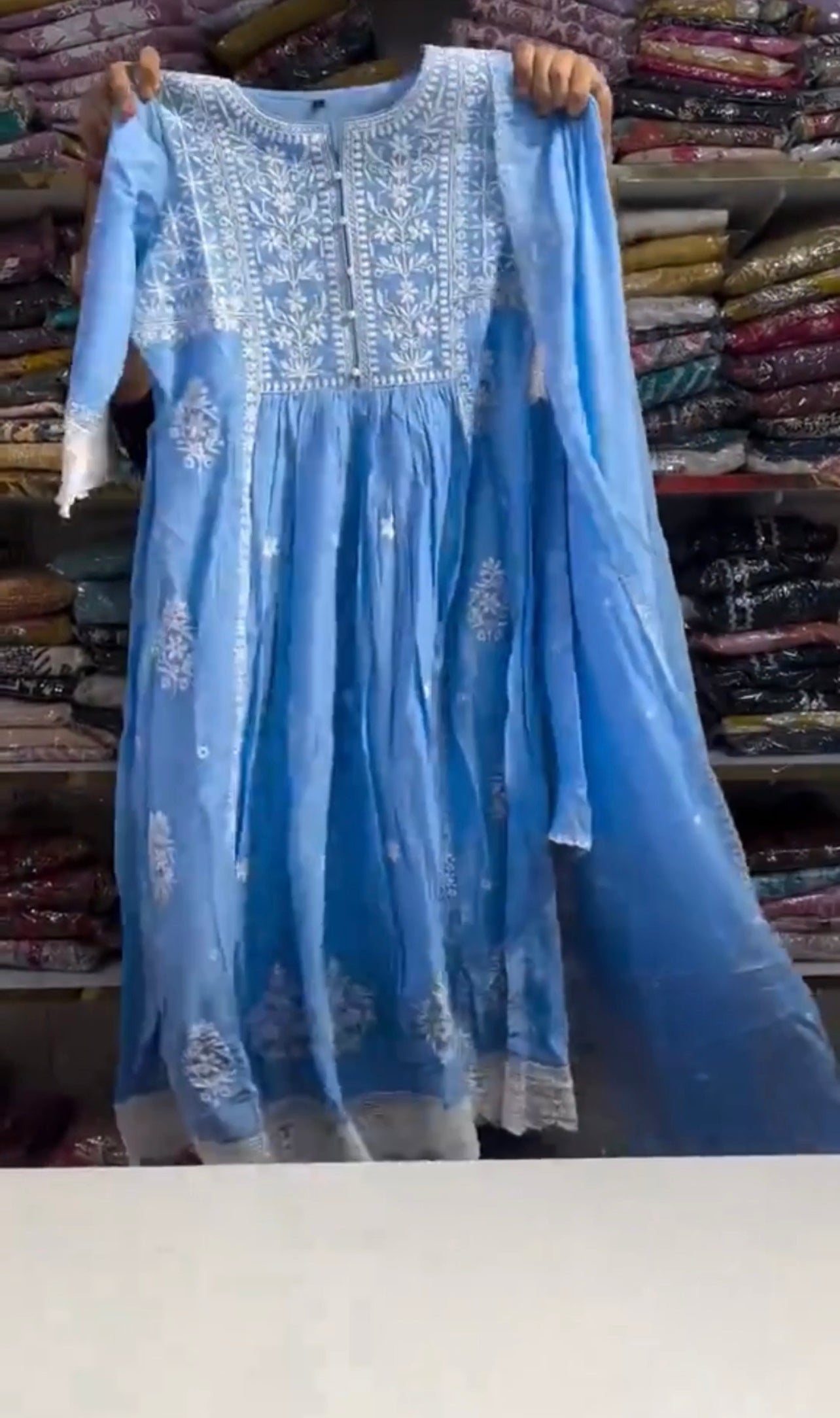 Anarkali Embroidered 3 Piece