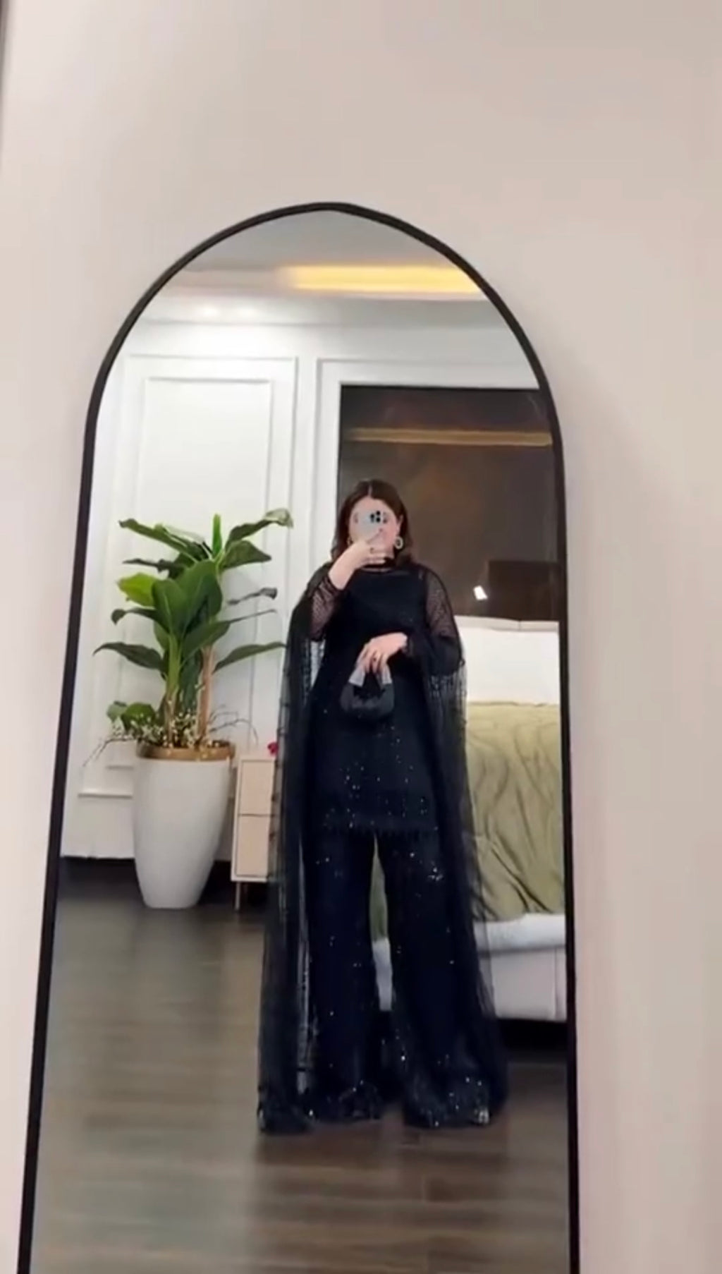 Luxury Black Eid Outfit 3 Piece