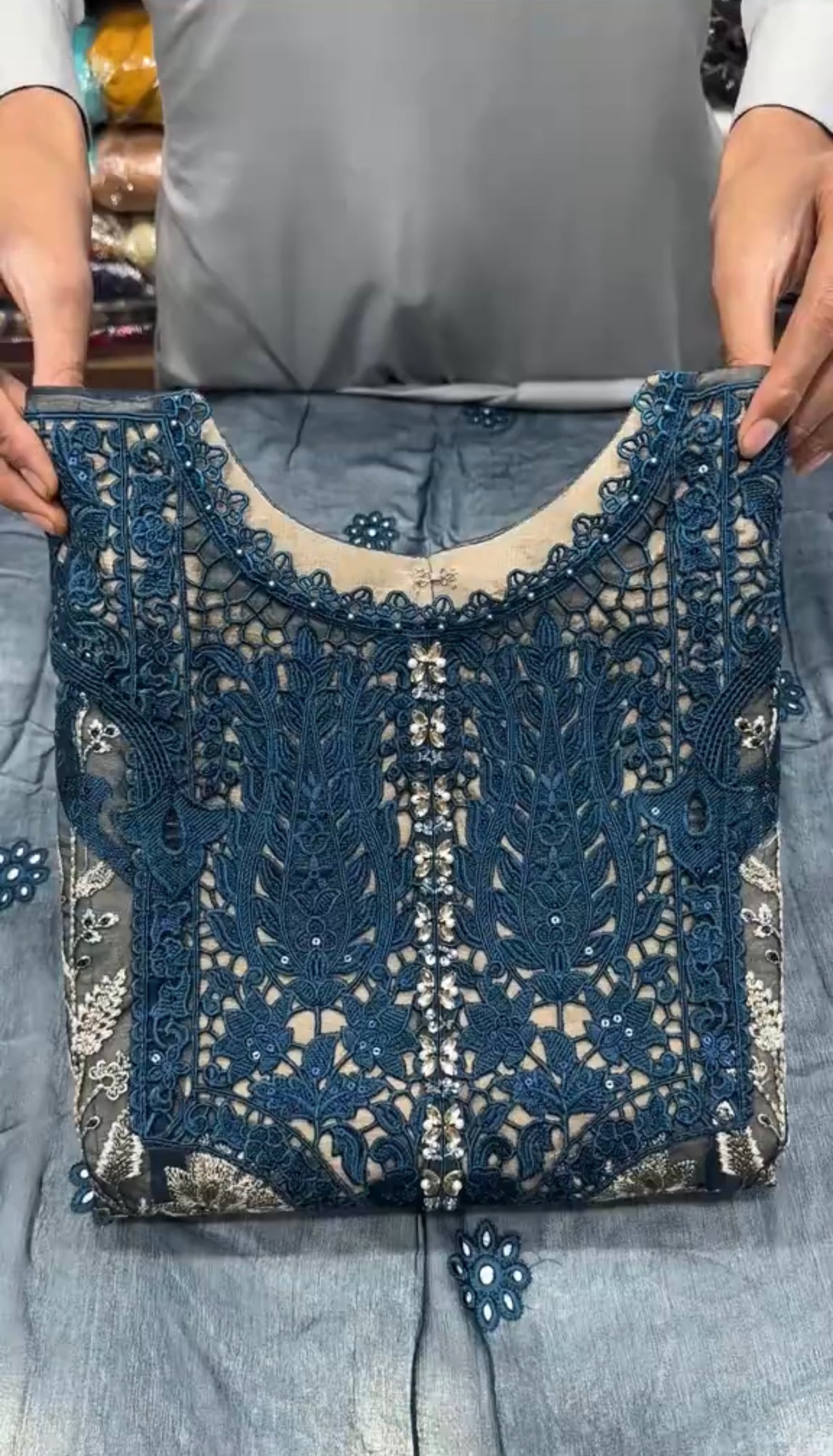 3 Piece Stitched Embroidered Dress