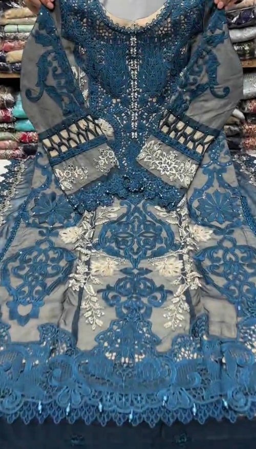 3 Piece Stitched Embroidered Dress