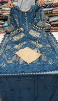 3 Piece Stitched Embroidered Dress