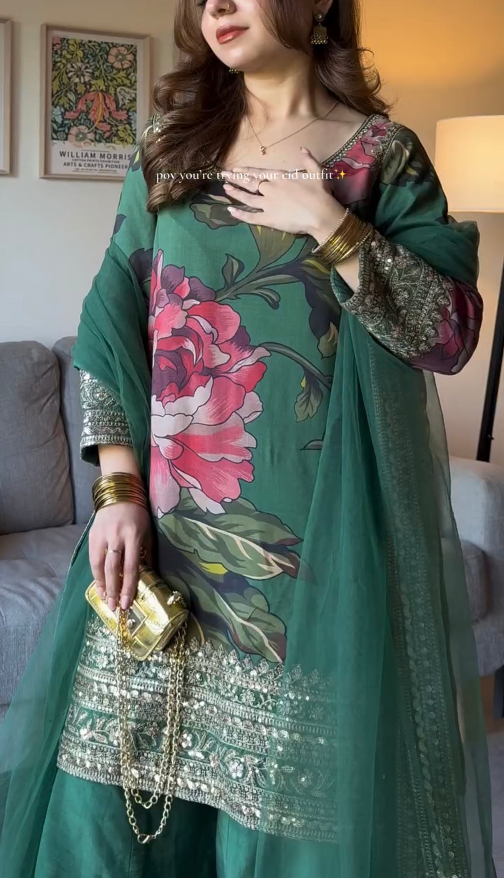 Dhanak Viral Eid Dress 3 Piece