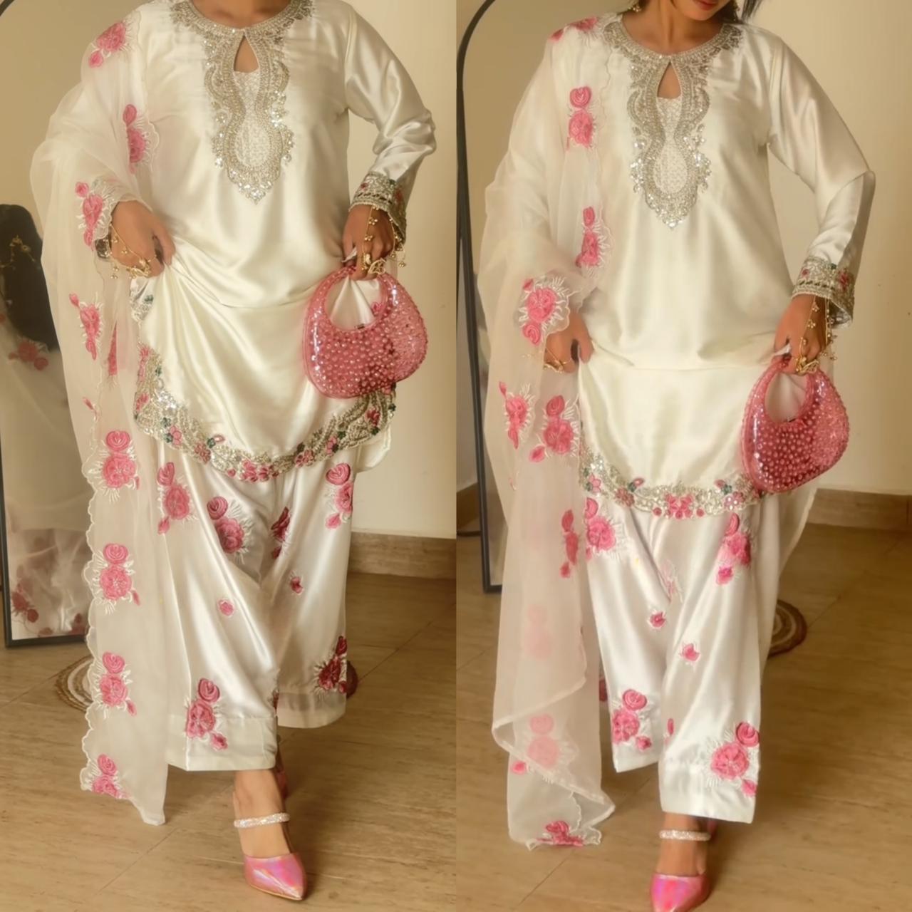 Dhanak Floral 3 Piece