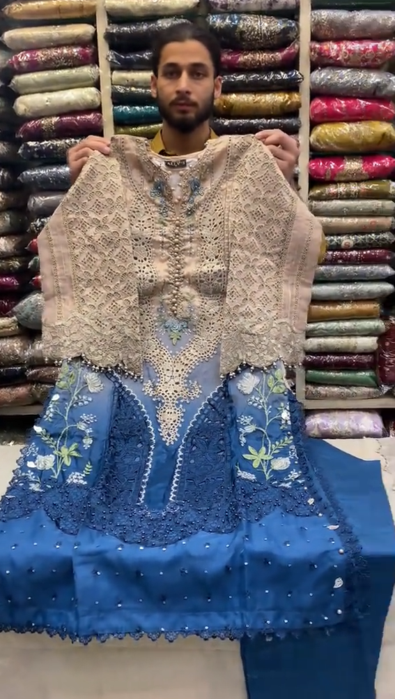 Eid Embroidered 3 Pcs Dress