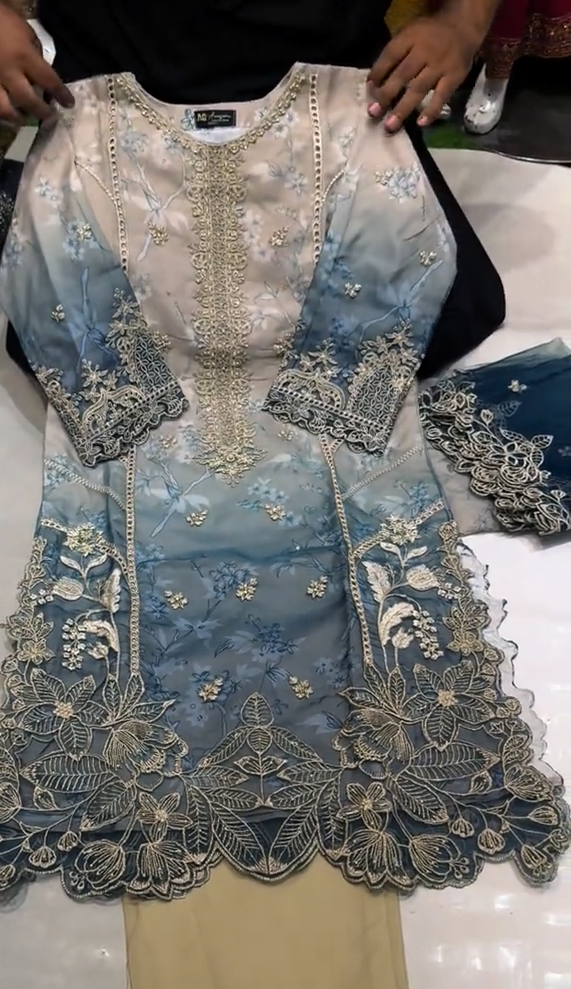 Eid Dhanak 3 Piece Dress