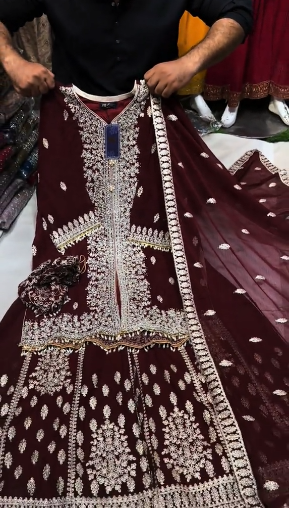 Dhanak Luxury Eid Dress 3 Piece