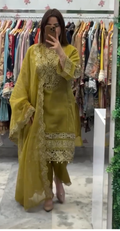 Dhanak Embroidered 3 Piece